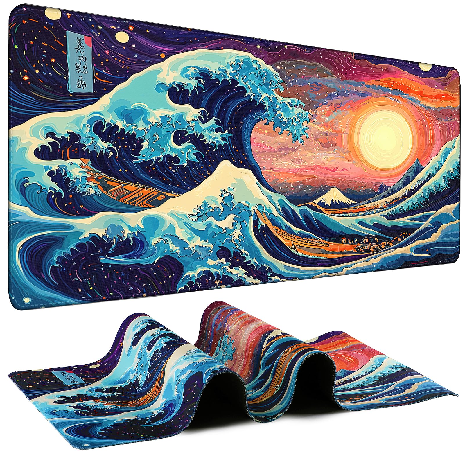 31.5-Inch Extended Gaming Mouse Pad with Non-Slip Base