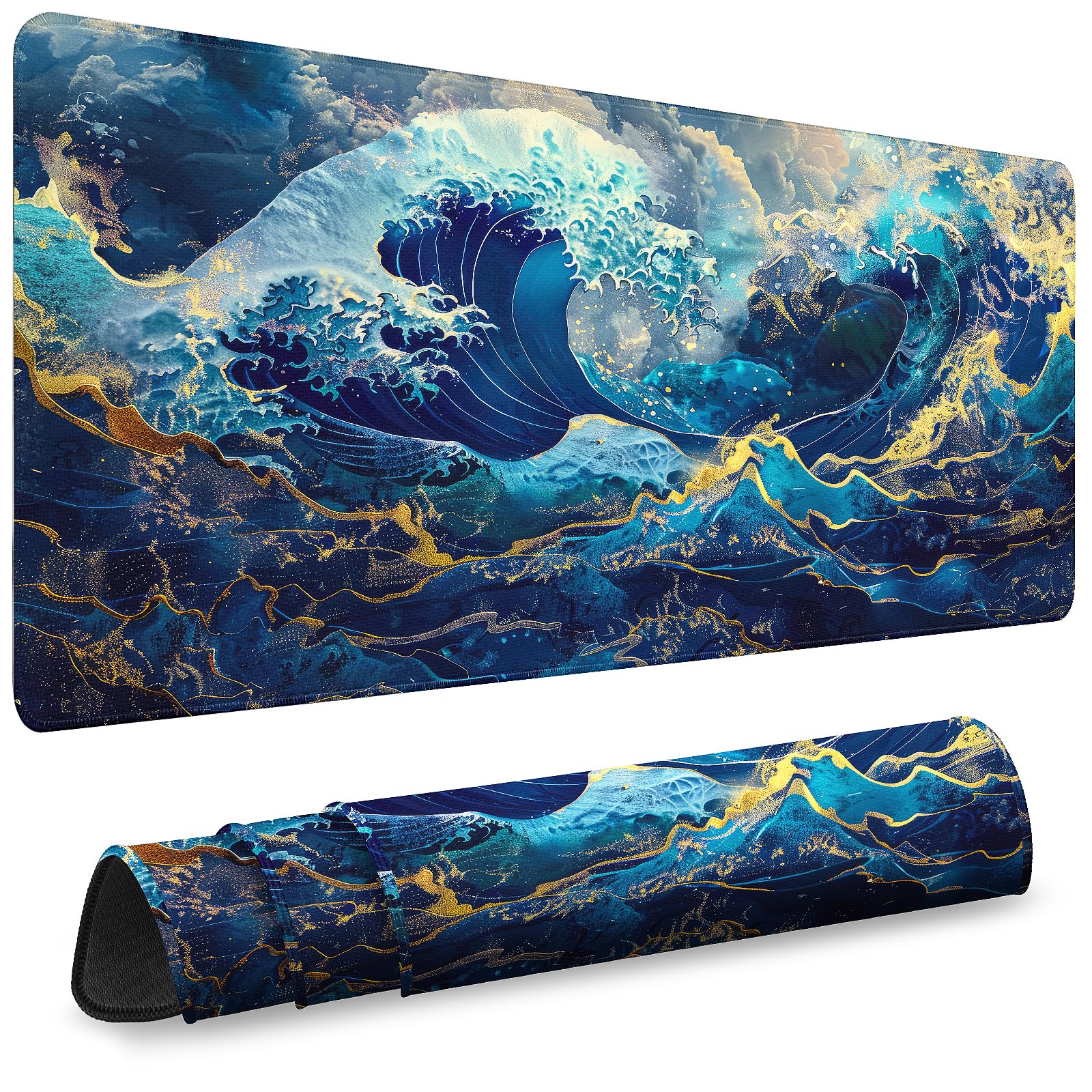 31.5-Inch Extended Gaming Mouse Pad with Non-Slip Base