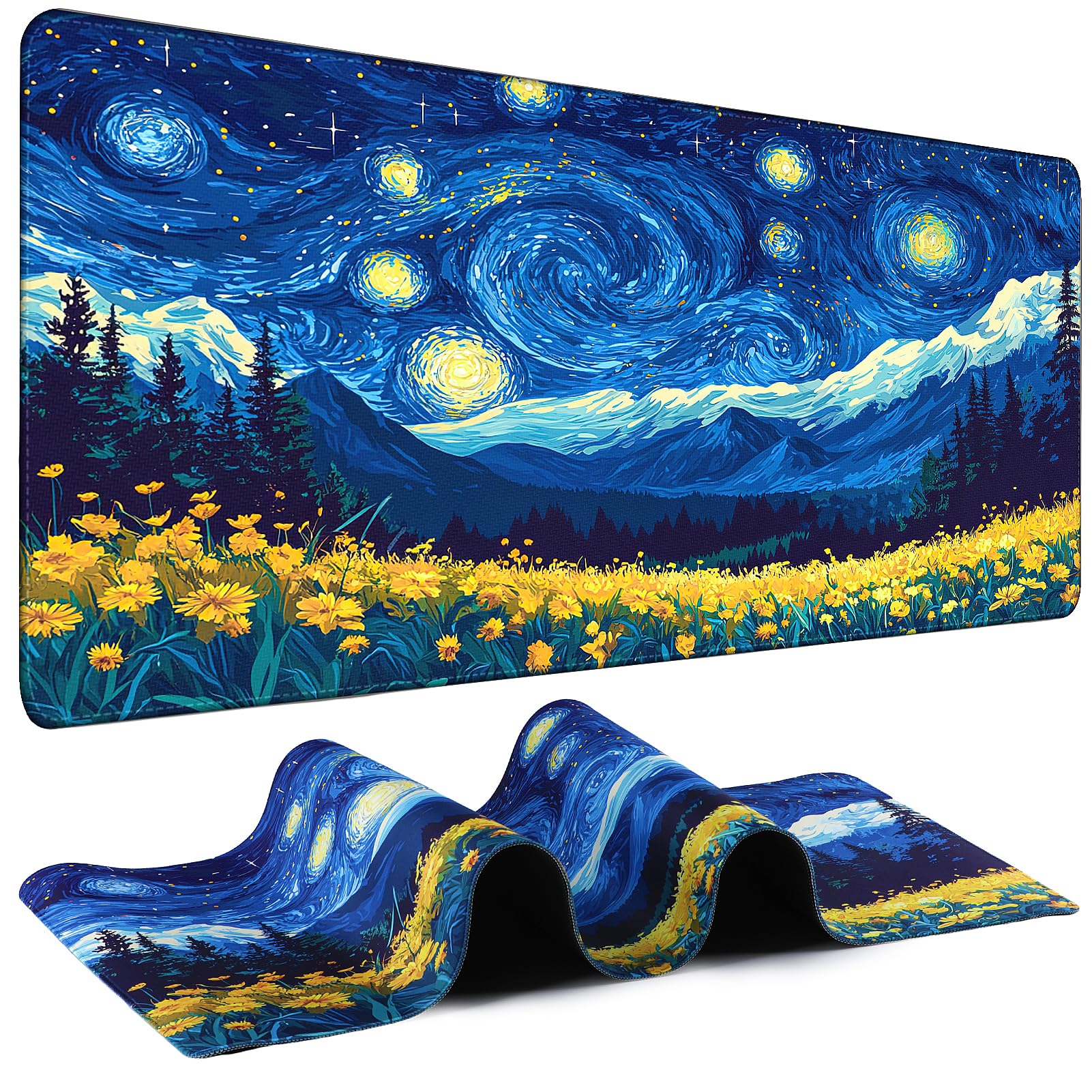 31.5-Inch Extended Gaming Mouse Pad with Non-Slip Base