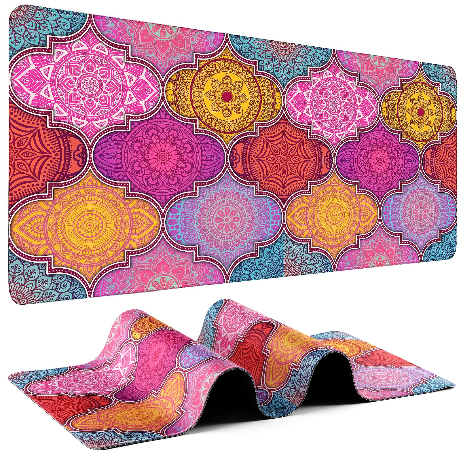31.5-Inch Extended Gaming Mouse Pad with Non-Slip Base